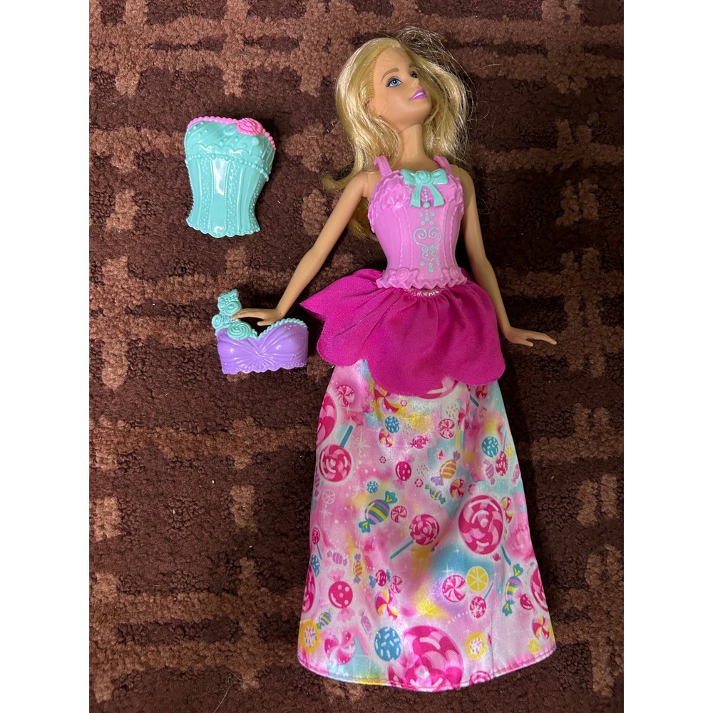 1999 Barbie Doll Candy‎ Theme Pink Dress with Extra Corset Tops